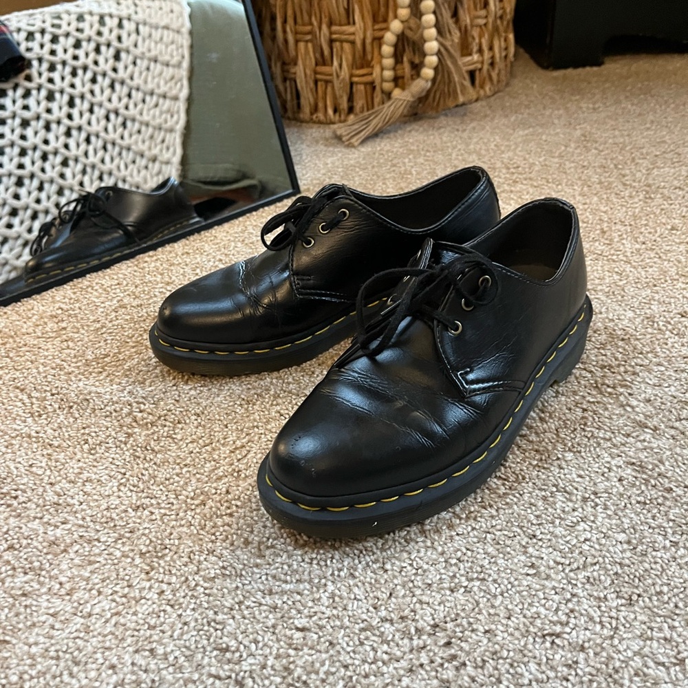 Dr. Martens Black Leather Oxfords